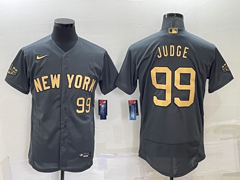 Men New York Yankees #99 Judge Grey 2022 All Star Elite Nike MLB Jersey
